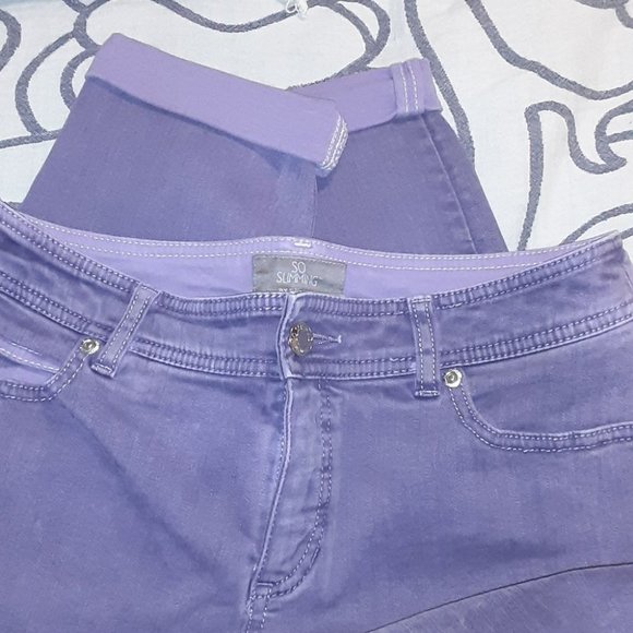 Chico's Denim - Chico's -So Slimming - Size 0 - Purple straight leg